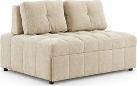 Home Decor ספה נפתחת למיטה זוגית עם ראש מתכוונן דגם קמפרי – קרם