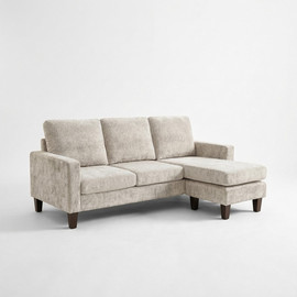 Home Decor מערכת ישיבה פינתית קומפקטית ומודולארית דגם ספרינג – קרם