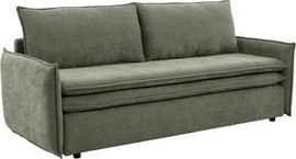 Home Decor ספה מעוצבת נפתחת למיטה זוגית עם ארגז מצעים דגם דרים ירוק
