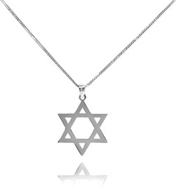 Danny Newfeld שרשרת תליון מגן דוד מזהב של 14 קראט.