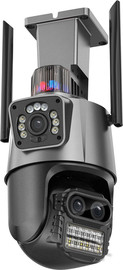 IMATRIX מצלמת אבטחה חיצונית ממונעת IP אלחוטית P02 עם 9MP | זום אופטי | ראיית לילה | הקלטה על כרטיס זיכרון עד 128GB