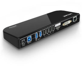 IMATRIX תחנת עגינה אוניברסלית USB3.0 למחשב - תצוגה ל 2 מסכים, רשת מהירה, אודיו, USB ועוד - USB3.0 DOCKING STATION