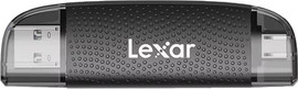 Lexar קורא כרטיסים מהיר מקצועי USB3.1 GEN1 1 | חיבור USB3.1+TYPE C | מיקרו SD ו- SD