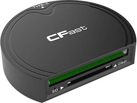 IMATRIX קורא כרטיסים מסוג CFAST 2.0 ו- SD - חיבור USB3.2 GEN2 מהיר - חיבור משולב TYPE C ו USB A
