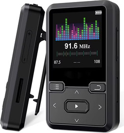 IMATRIX נגן MP3 ‏דגם M10 עם 32GB, Bluetooth 5.0, קליפס ספורט, רדיו FM והקלטת קול