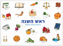 Mokile פלייסמט ראש השנה לילדים