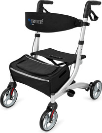 מהלב רולטור 4 גלגלים MEMCARE תוצרת איטליה כסף