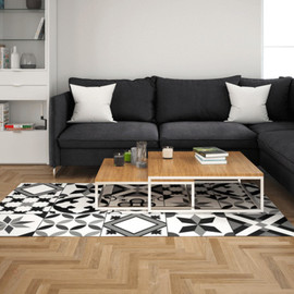 HOME&MORE שטיח PVC דגם 99110 אקלקטי אפור
