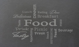 HOME&MORE שטיח PVC דגם FOOD