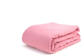 HOME&MORE שמיכת קיץ 100% כותנה ג'רסי | JERSEY BLANKET | זוגית | ורוד