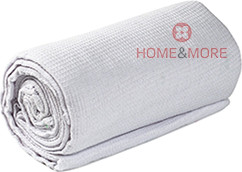 HOME&MORE שמיכת פיקה יחיד קלאסית | 100% כותנה | לבן