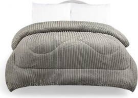 HOME&MORE שמיכת פוך חורפית | Cocoon Luxe | יחיד | אפור בהיר