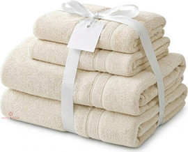 HOME&MORE מארז 2 מגבות גוף ענק 2 ומגבות פנים | 100% כותנה | "Northern Cotton" | אופוויט