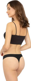 Regatta תחתון חוטיני ללא תפר | STRINGI ULTRA COMFORT | ,שחור