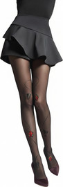Marilyn גרביונים מעוצבים 40 דנייר Gucci G44 ,שחור