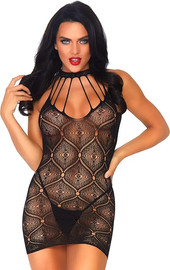 Leg Avenue בייבי דול וחוטיני תואם 86801 ,שחור