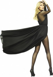 Marilyn גרביונים מדוגמים עם פס אחורי וציור 20 דנייר ​EMMY 915 ,בזי