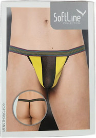 SoftLine תחתון חוטיני סקסי לגבר  4529 ,צהוב