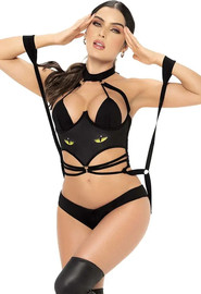 Mapale תחפושת חתולה שחורה 6471 CAT GIRL ,שחור