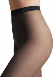 Conte גרביונים מאט עם אפקט טול  Tulle 30 Den ,שחור