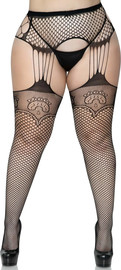 Leg Avenue בירית מותן עם ירכונים פלוס סייז  1063X ,שחור
