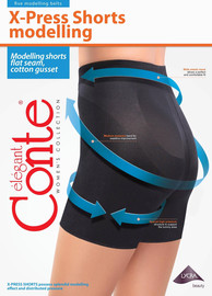 Conte תחתון מחטב גבוה SHORTS X-PRESS ,שחור