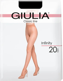 Giulia גרביון קלאסי ללא מכנסון 20 דנייר INFINITY ,CARAMEL