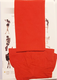 OMSA גרביון קלאסי דק 15 דנייר VELOUR ,אדום