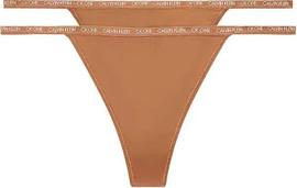 Calvin Klein זוג תחתוני חוטיני קלווין קליין QD3807E ,חום בהיר
