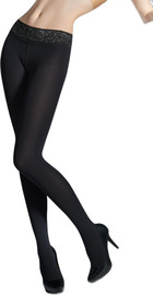 Marilyn גרביונים עם חגורת תחרה EROTIC VITA BASSA 100 ,שחור