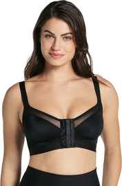 Leonisa חזייה לאחר ניתוח עם ריפוד קל וסגירה קדמית 011936 ,שחור