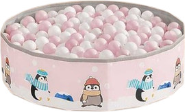 Green Toys בריכת כדורים + 100 כדורים דגם פינגווין ורוד