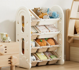 Green Toys שידת אחסון צעצועים ענן 4 קומות 10 תאים – 88.5*64.5 ס"מ YBC-YDSNJ-01