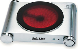 Gold Line כירה חשמלית קרמית נירוסטה