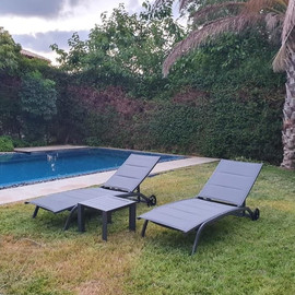 Solona מיטת שיזוף 6376 דגם מילנו - צבע שחור