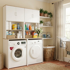H.KLEIN ארונית כביסה כפולהCleanNest 130