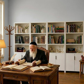 H.KLEIN ספריית קיר מודולרית אברהםXL לבן
