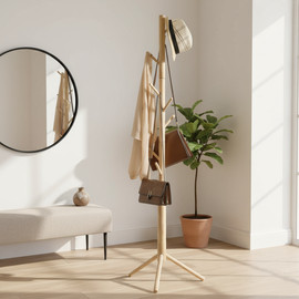 BOBO Decor מעמד עץ למעילים