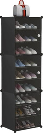 BOBO Decor ארון נעלים 9 קומות Lucy צבע שחור
