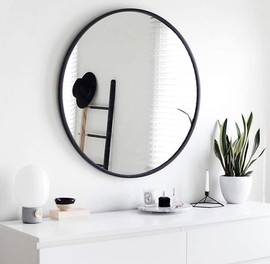 BOBO Decor מראה עגולה אלומיניום קוטר 90