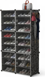 BOBO Decor מתקן ל36 זוגות נעליים שחור