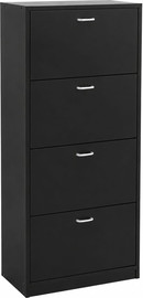 BOBO Decor ארון נעליים מודרני עם 4 תאי אחסון 