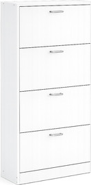 BOBO Decor ארון נעליים מודרני עם 4 תאי אחסון 