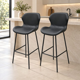 BOBO Decor זוג כסאות בר מעוצבים דגם לונדון