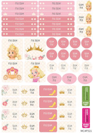 BABY-NAME מדבקות גיהוץ עם שם - 52 מדבקות בגיליון