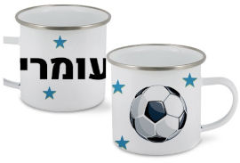 BABY-NAME כוס אמייל עם של אישי