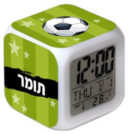 BABY-NAME שעון מעורר חכם מעוצב עם שם אישי