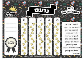 BABY-NAME לוח ההצלחה שלי כולל טוש מחיק - מיוצר עם שם הילד/ה
