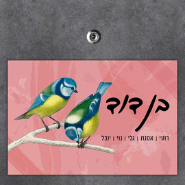 BABY-NAME שלט מגנטי גדול לדלת הבית