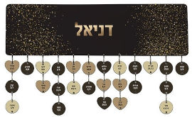 BABY-NAME לוח עץ תאריכים